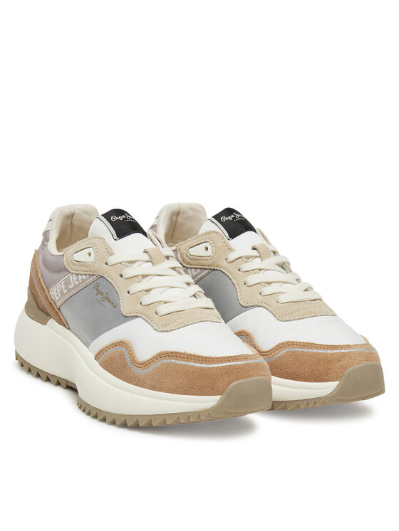 Pepe Jeans Sneakers Pepe Jeans Kimi Glam PLS60042 Bej