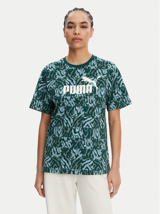 Puma Puma T-Shirt Ess Graphic 685070 Πράσινο Loose Fit