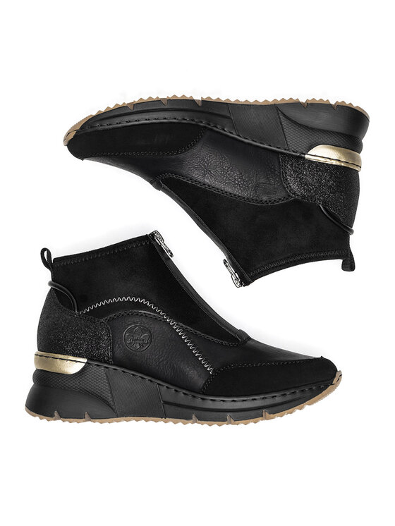 Rieker Īsie zābaki Rieker N6361-00 Melns
