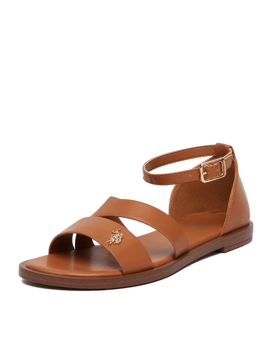 U.S. Polo Assn. Босоніжки U.S. Polo Assn. EO-CASSIE003W/6Y1 Коричневий