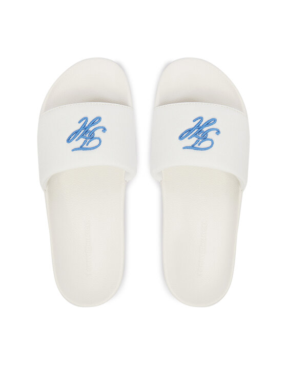 Tommy Hilfiger Iešļūcenes Tommy Hilfiger Th Script Pool Slide FW0FW09286 Balts