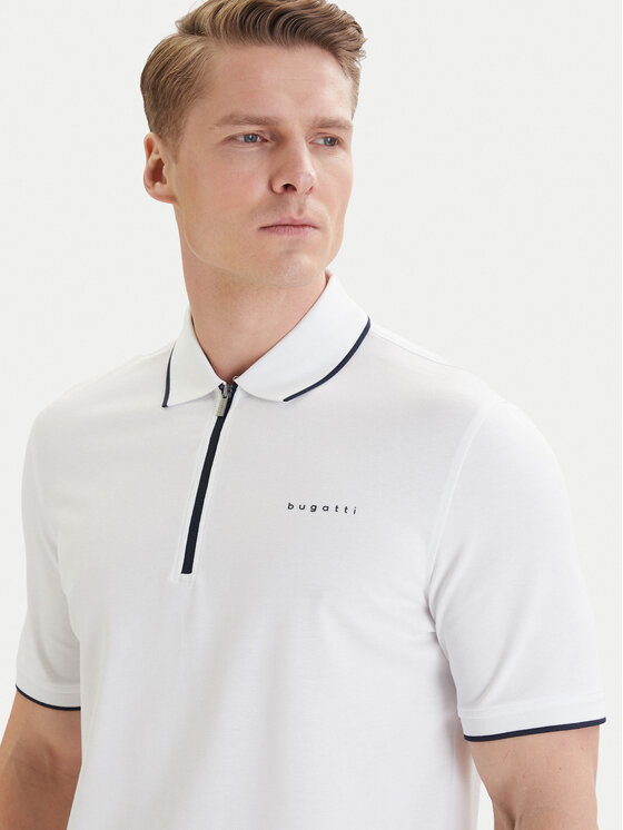 Bugatti Bugatti Polo 8150-75033C Blanco Regular Fit