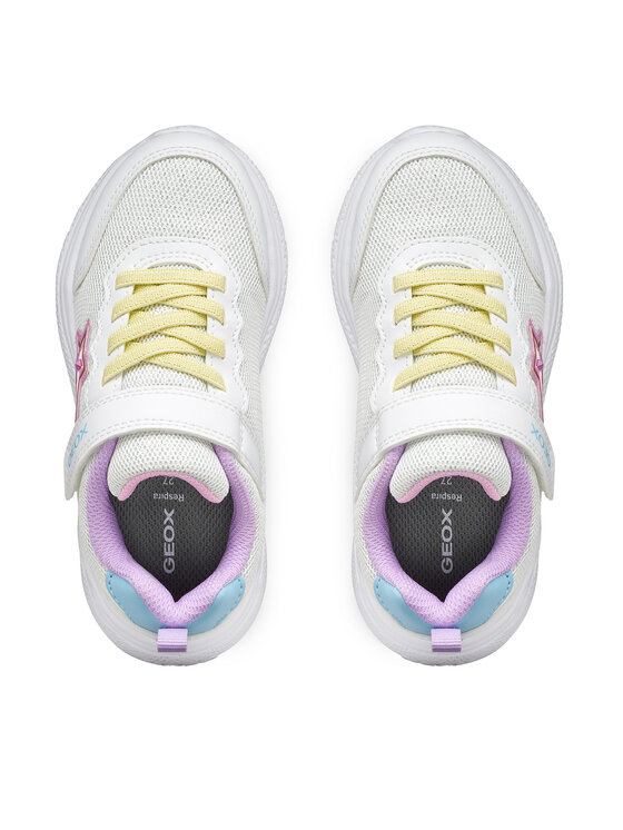 Geox Sneakersy Geox J Sprintye Girl J55FWA 0AS54 C0653 D Biały