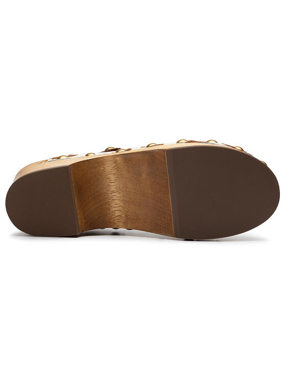 Tory Burch Сабо Tory Burch Blythe 50MM Studded Clog 56904 Білий