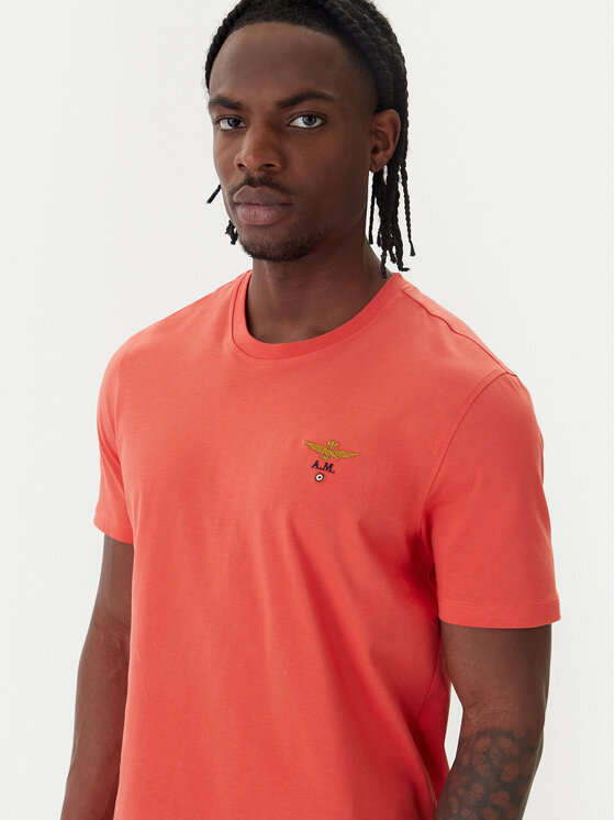 Aeronautica Militare Aeronautica Militare Camiseta 261TS1580UJ00372 Naranja Regular Fit