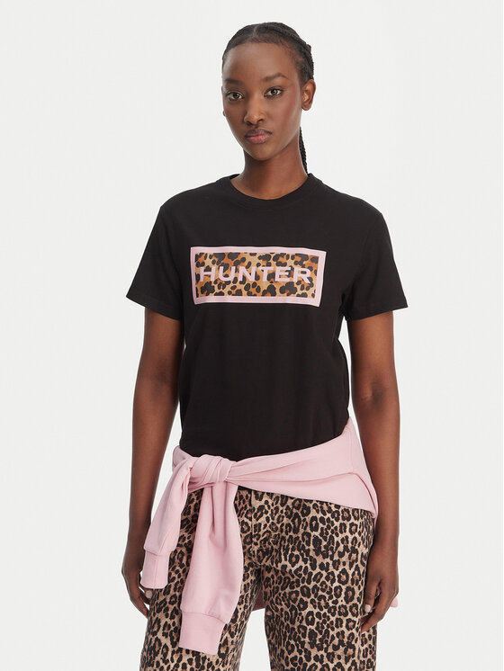 Hunter Hunter Футболка Essentials HARW0011261 Чорний Regular Fit