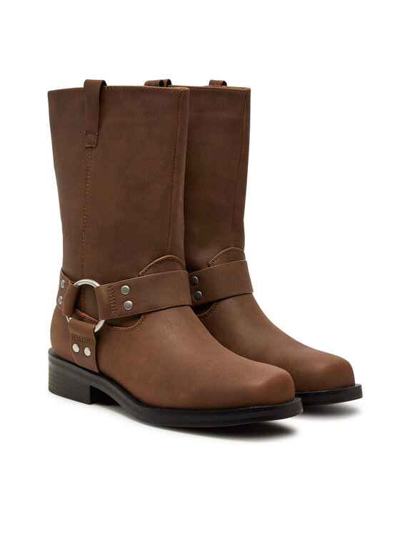 ONLY Shoes Botki ONLY Shoes 15329812 Brązowy