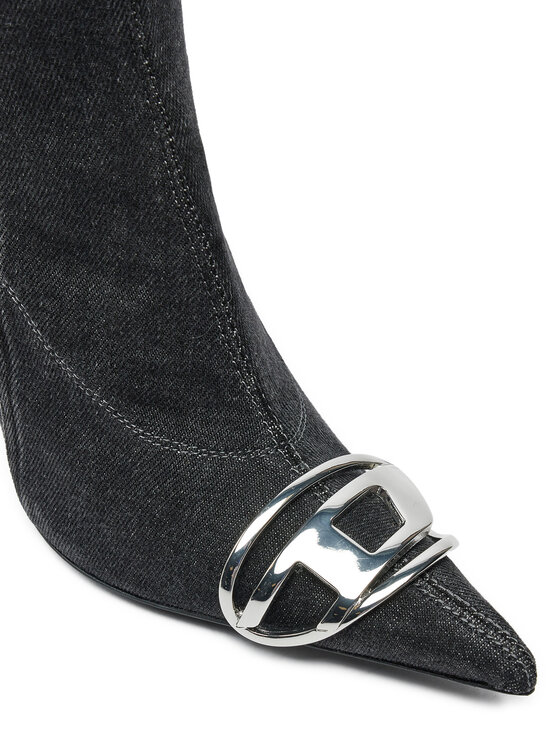Diesel Боти Diesel 95mm D-Venus Y03413P6078 Черен