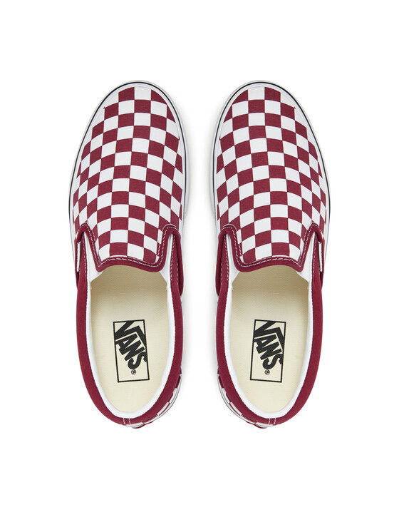 Vans Tenis superge Vans Classic Slip-On VN000D5PZCF1 Bordo rdeča