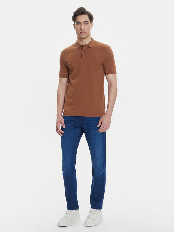 BOSS BOSS Pólóing Pallas 50468362 Bézs Regular Fit