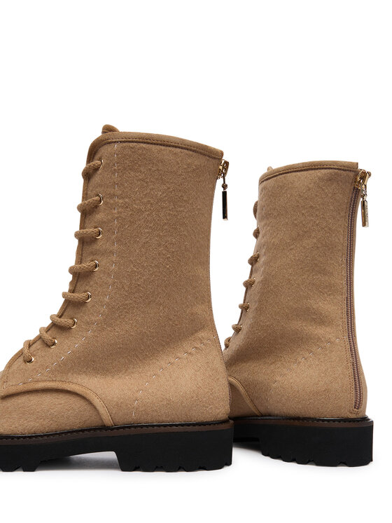 Max Mara Gležnjarji Max Mara Bakerzipwk 2524796012600 Rjava