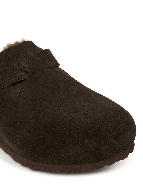 Birkenstock Шльопанці Birkenstock Boston Fur 1020567 Коричневий