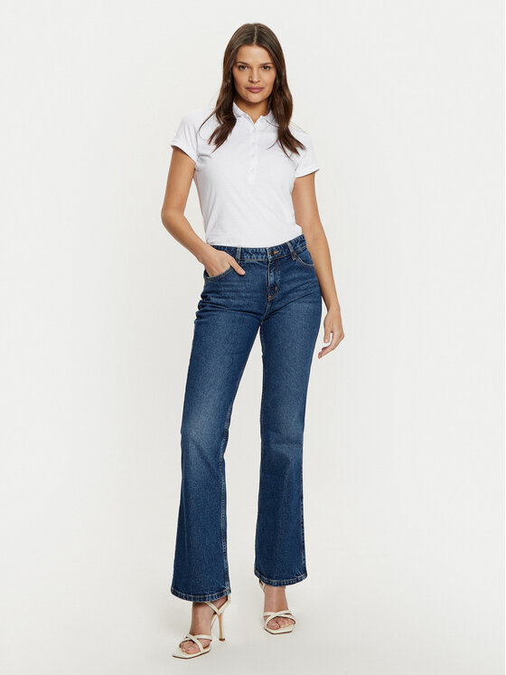 Guess Guess Поло W4GP62 KBZV1 Білий Slim Fit