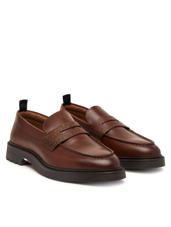 Tommy Hilfiger Loafers Tommy Hilfiger Corporate Casual FM0FM05968 Καφέ