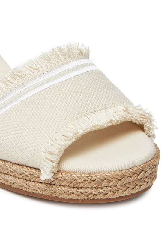 Tommy Hilfiger Espadrillas Tommy Hilfiger Fringe Canvas Medium Wedge FW0FW08879 Beige