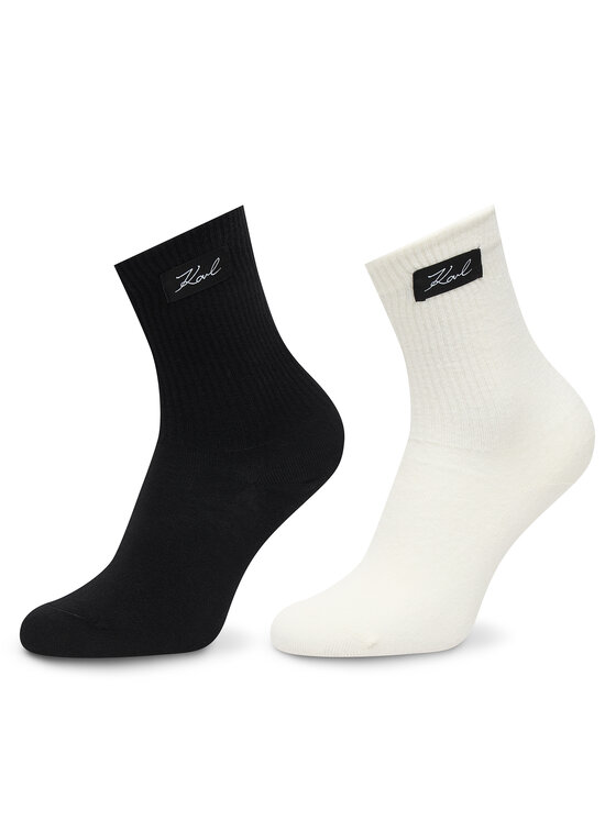 KARL LAGERFELD Ilgos kojinės KARL LAGERFELD B1W47036 Juoda