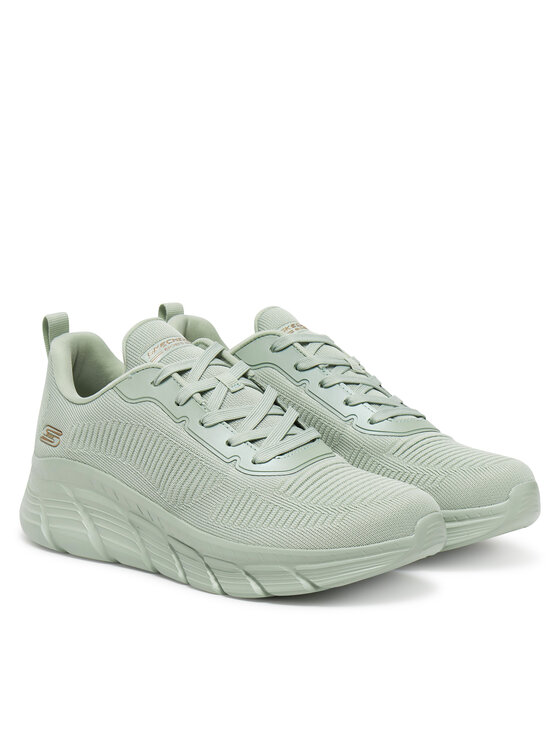 Skechers Сникърси Skechers Bobs B Flex Hi-Flying Hi 117385/SAGE Зелен