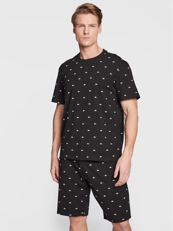 Lacoste Lacoste Pižama 4H3304 Juoda Regular Fit