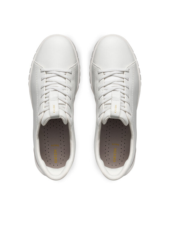Geox Sneakersy Geox D Flextride Plus D567SA 09B15 C1000 Biały
