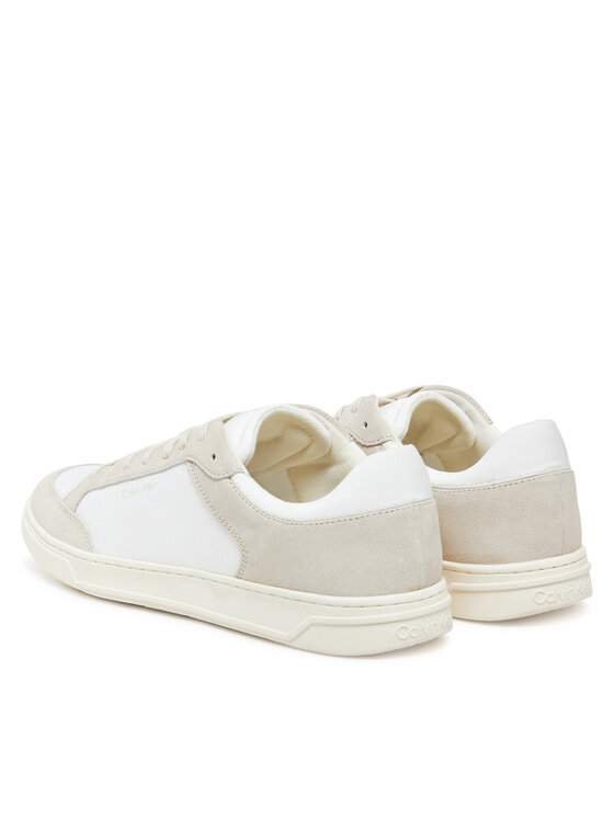 Calvin Klein Sneakersy Calvin Klein Low Top Lace Up Mix HM0HM01802 Biela