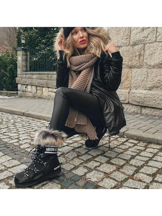 Moon Boot Μπότες Χιονιού Moon Boot Monaco Low 24002900001 Μαύρο