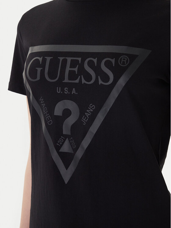 Guess Guess Majica V2YI07 K8HM0 Črna Regular Fit