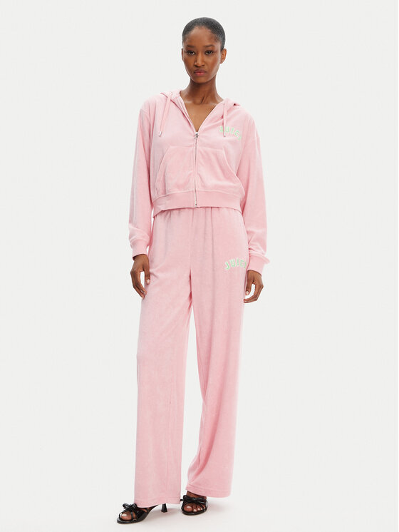 Juicy Couture Juicy Couture Sportinės kelnės Regan JCWBJ125335 Rožinė Wide Leg