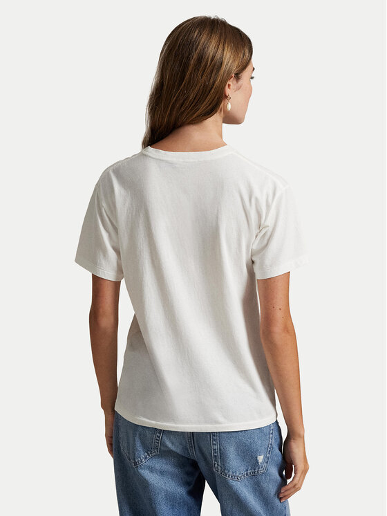 Polo Ralph Lauren Polo Ralph Lauren Majica 211971752001 Bela Straight Fit