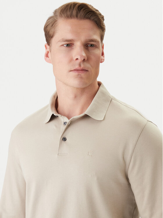 Calvin Klein Calvin Klein Polo LV040EM909 Beis Regular Fit