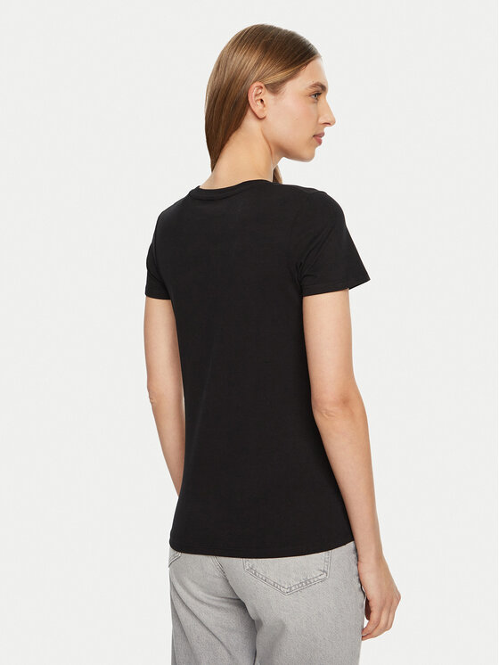 Guess Guess Футболка O5RI01 KBBU1 Чорний Slim Fit