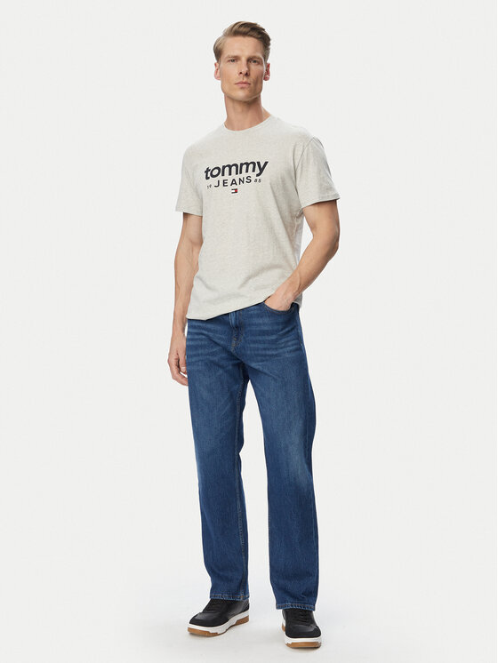 Tommy Jeans Tommy Jeans Camiseta Graphic DM0DM23376 Gris claro Slim Fit