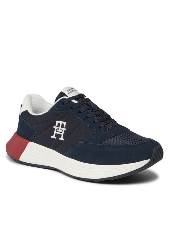 Tommy Hilfiger Sportcipők Tommy Hilfiger Classic Elevated Runner Mix FM0FM04636 Kék