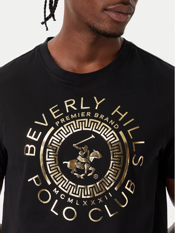 Beverly Hills Polo Club Beverly Hills Polo Club Camiseta M1342 Negro Regular Fit