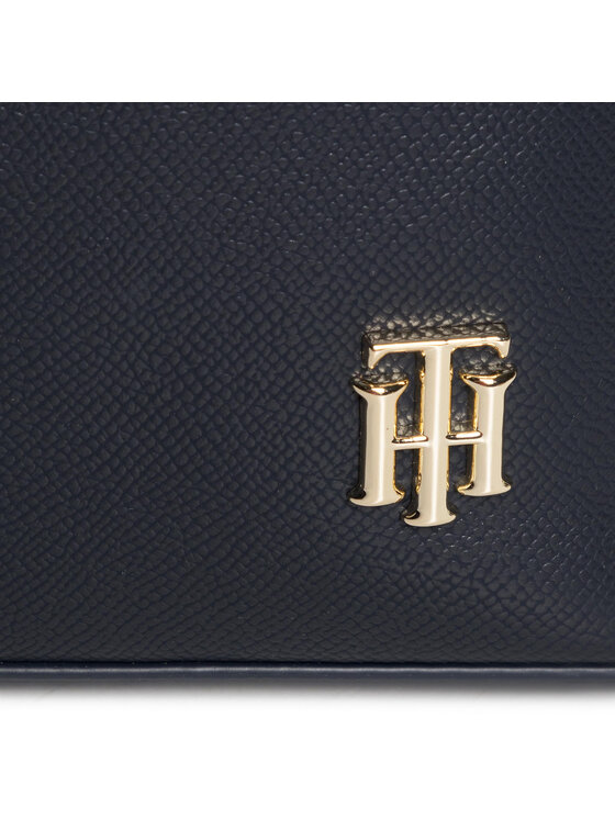 Tommy Hilfiger Soma Tommy Hilfiger Saffiano Tote AW0AW08537 Tumši zils