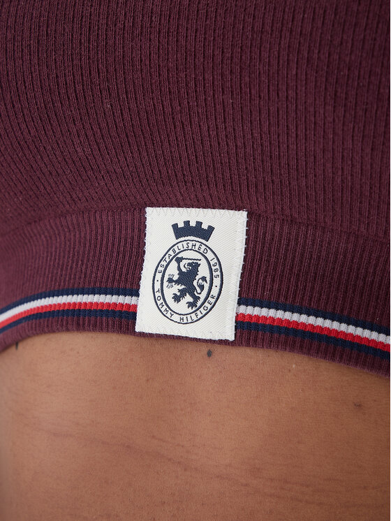 Tommy Hilfiger Tommy Hilfiger Top de sujetador UW0UW06061 Guinda/burdeos