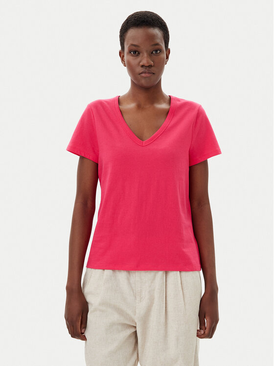 Gap Gap Majica 723631-05 Roza Regular Fit