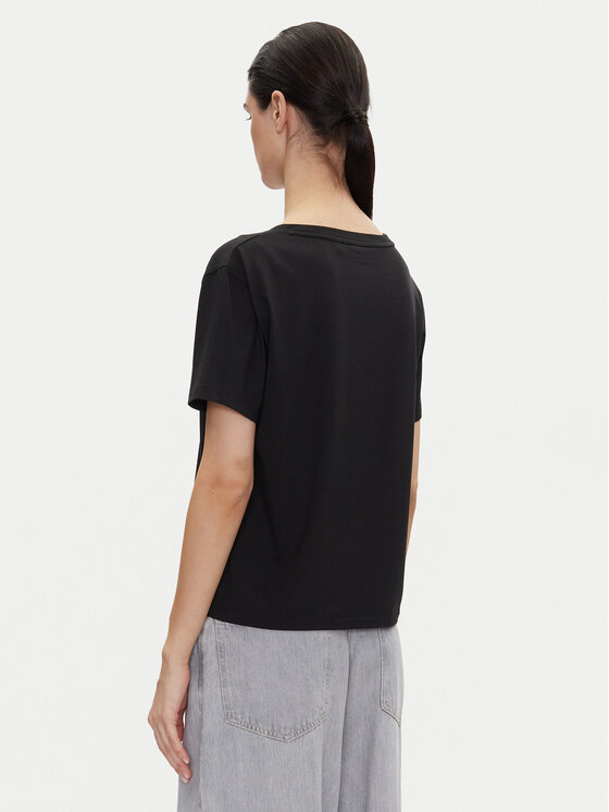 HUGO HUGO Футболка Nika_T-Shirt 50540046 Чорний Regular Fit