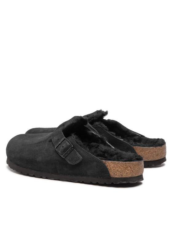 Birkenstock Şlapi Birkenstock Boston Vl/Sheraling 0259881 Negru