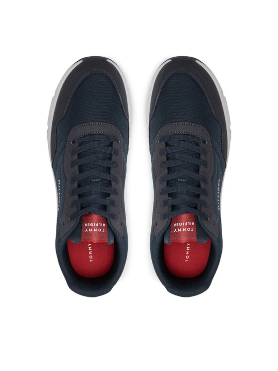 Tommy Hilfiger Tenisice Tommy Hilfiger Faston Mix Ess FM0FM05141 Tamnoplava