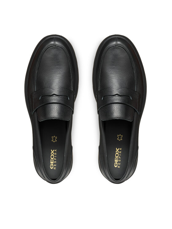 Geox Mokasíny Geox U Spherica Ec1 U36D1A 00046 C9997 Černá