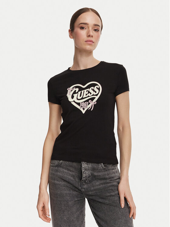 Guess Guess Camiseta V6YI09 K4276 Negro Slim Fit