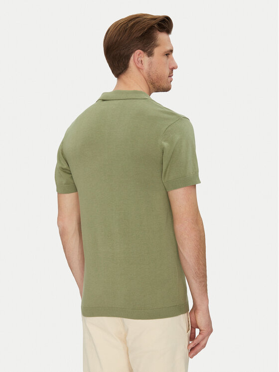 Blend Blend Polo majica 20718362 Zelena Regular Fit