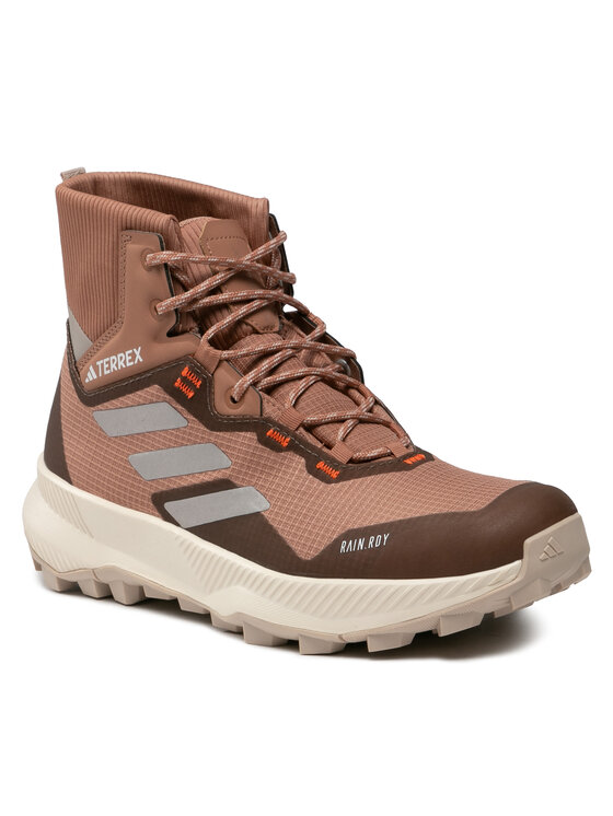 adidas Trekingová obuv adidas TERREX WMN MID RAIN.RDY Hiking Shoes HQ3557 Hnědá
