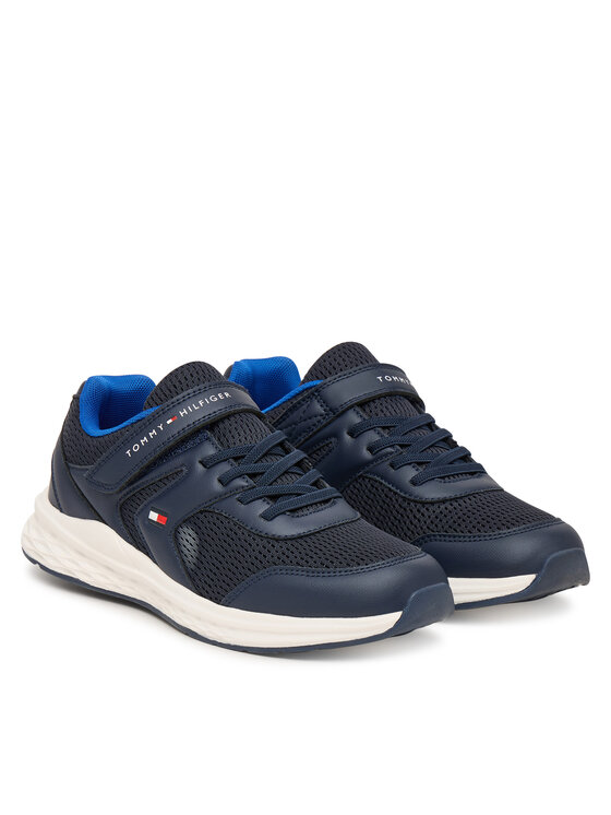 Tommy Hilfiger Tenisice Tommy Hilfiger Low Cut Lace-Up T3X9-34378-1697 D Tamnoplava
