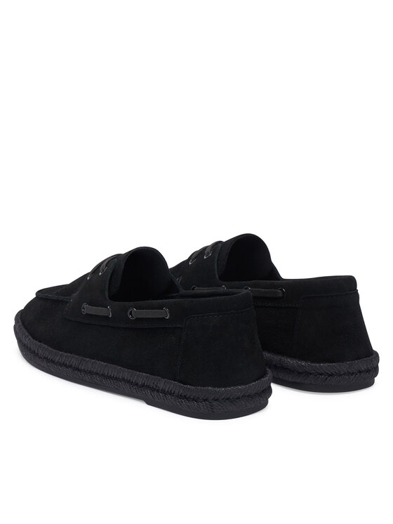 Calvin Klein Espadrilky Calvin Klein Espadrille Hybrid Boat Su HM0HM02174 Černá