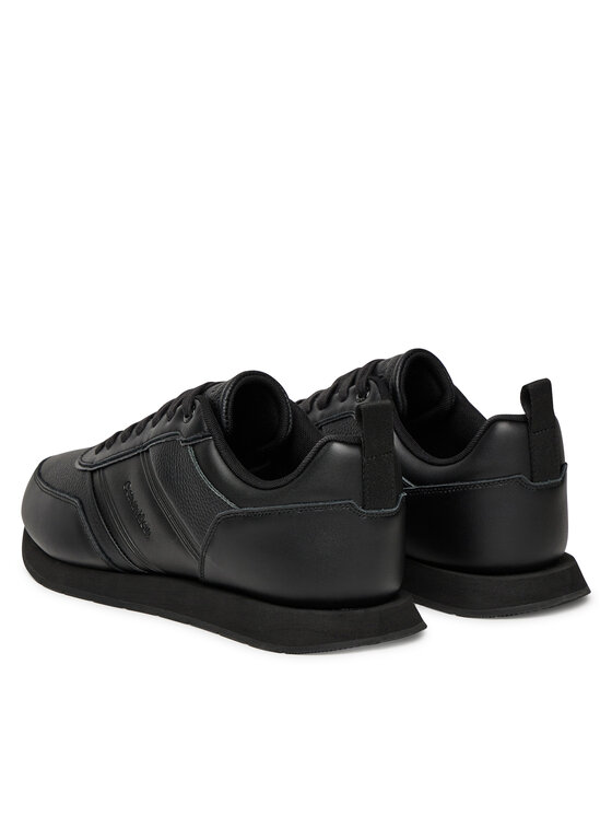 Calvin Klein Sneakersy Calvin Klein Low Prof Runn Laceup Tape HM0HM01897 Čierna