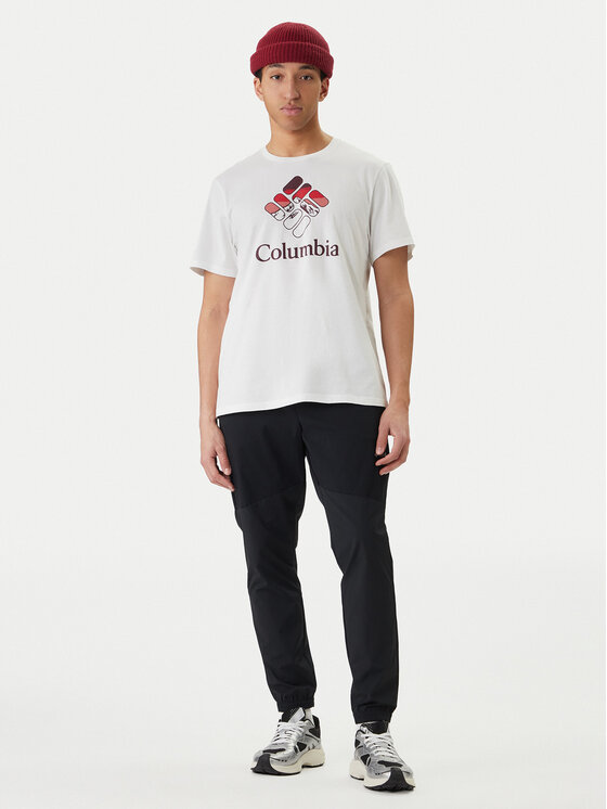 Columbia Columbia Camiseta Graphic 2155031 Blanco Regular Fit