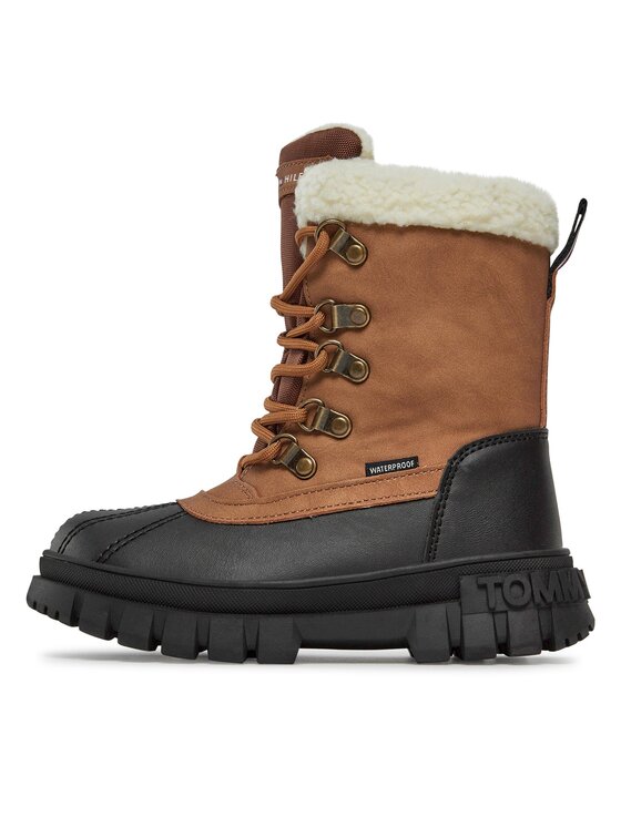 Tommy Hilfiger Gležnjače Tommy Hilfiger T3B5-33161-0814582 M Smeđa