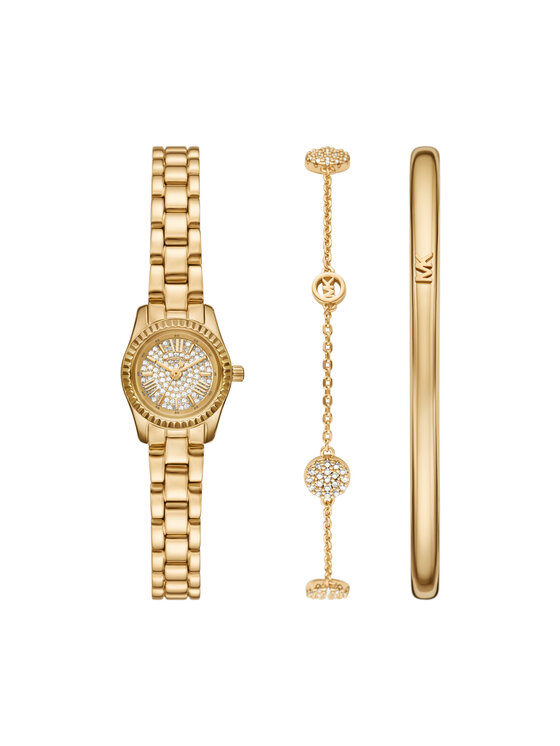 Michael Kors Pulksteņa un rokassprādzes komplekts Michael Kors Lexington Set MK4944SET Zelta