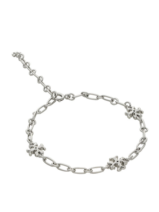 Tory Burch Гривна Tory Burch Roxanne Chain Delicate Bracelet 84969 Сребрист